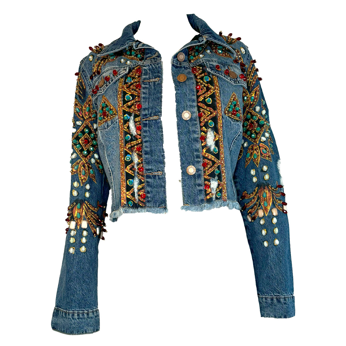 Light Blue Collection Cropped Jacket S