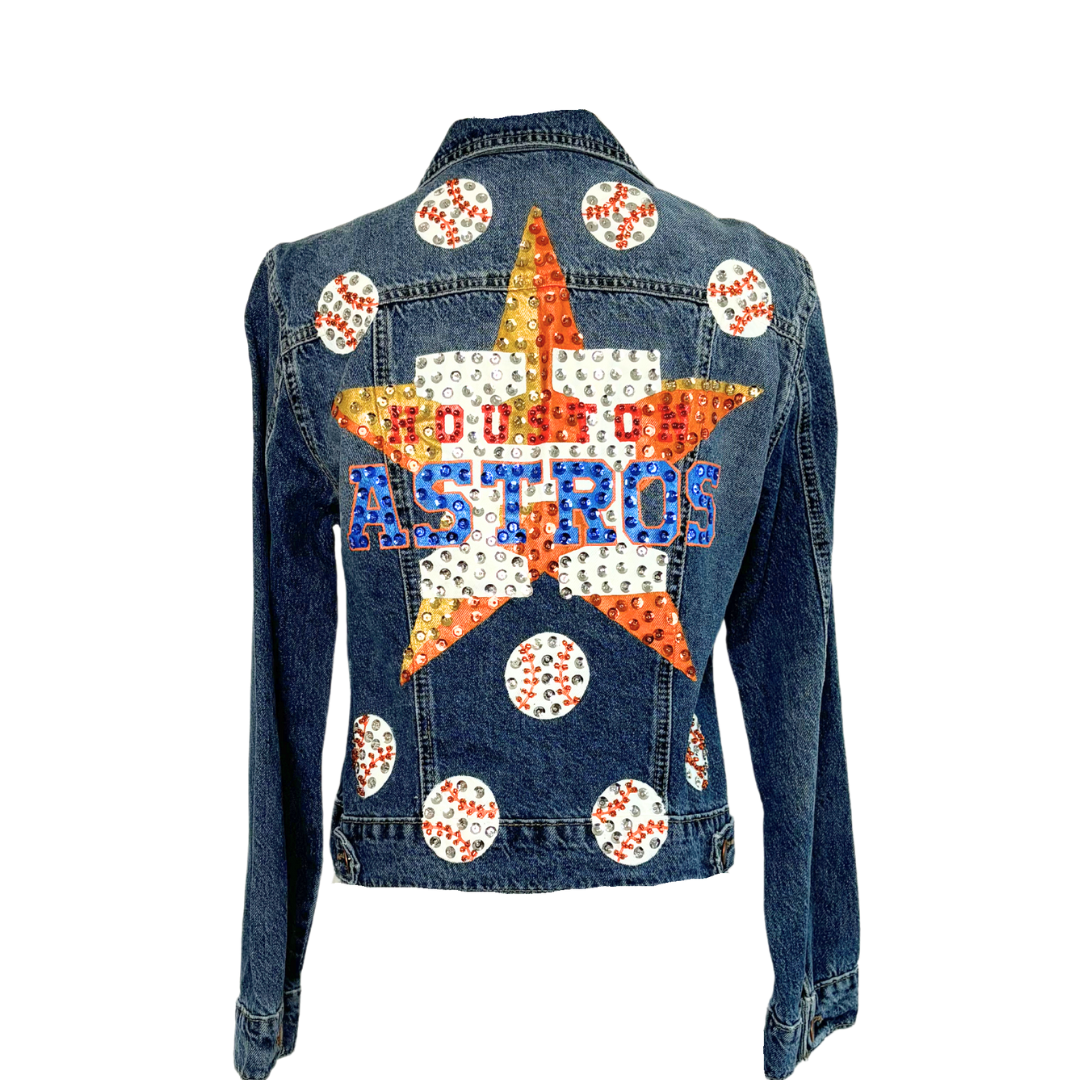 Astros Star Denim Jacket XXL