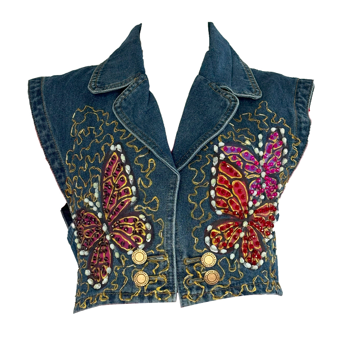 Butterflies Vest L SOLD