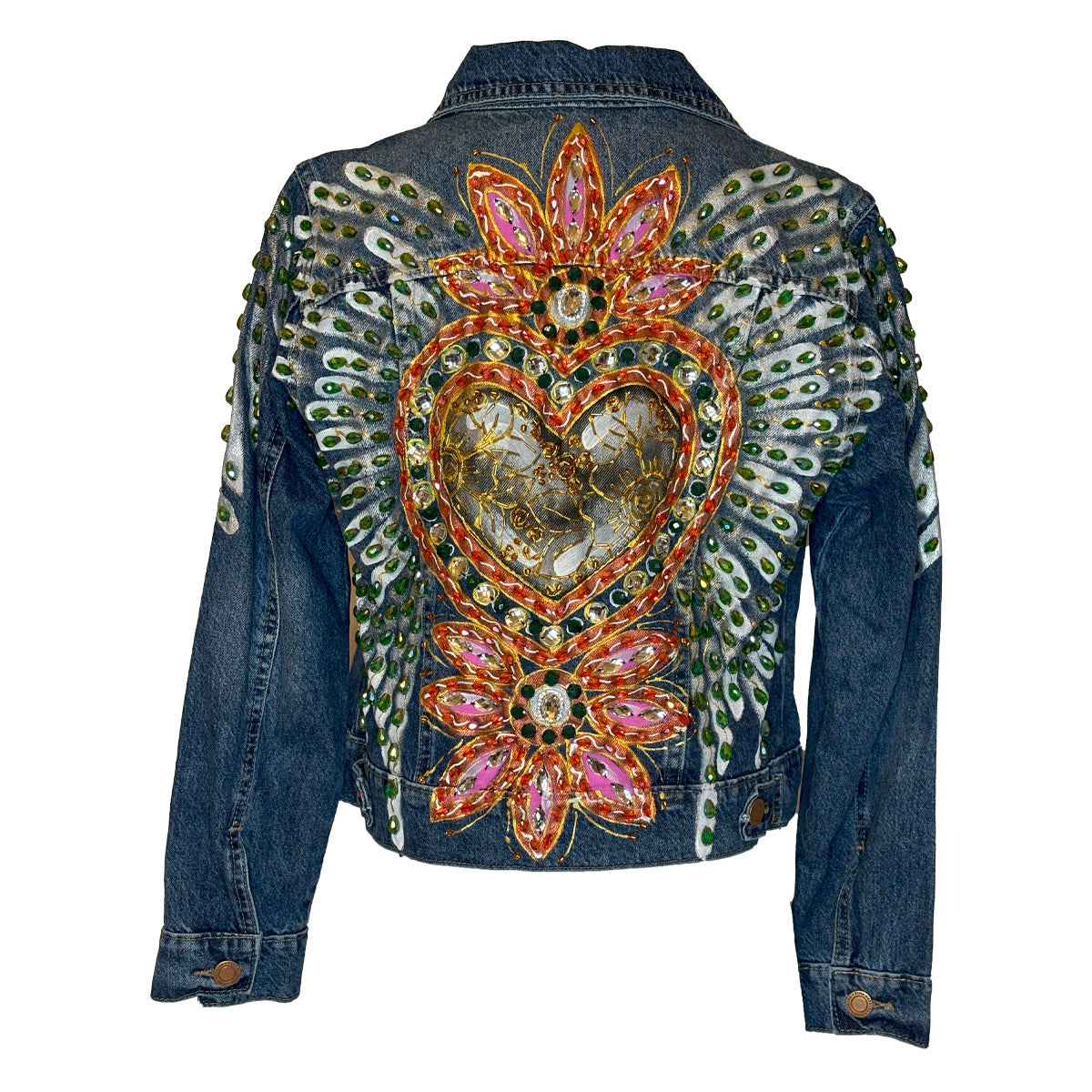 Gray Heart Wings Jacket M