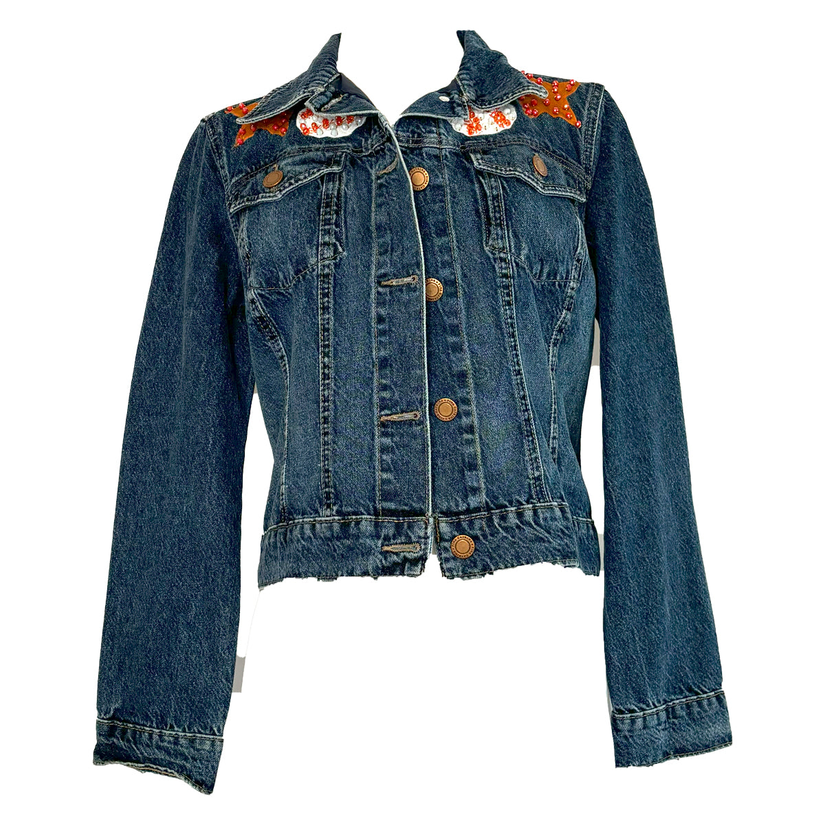 Retro Astros Denim Jacket S