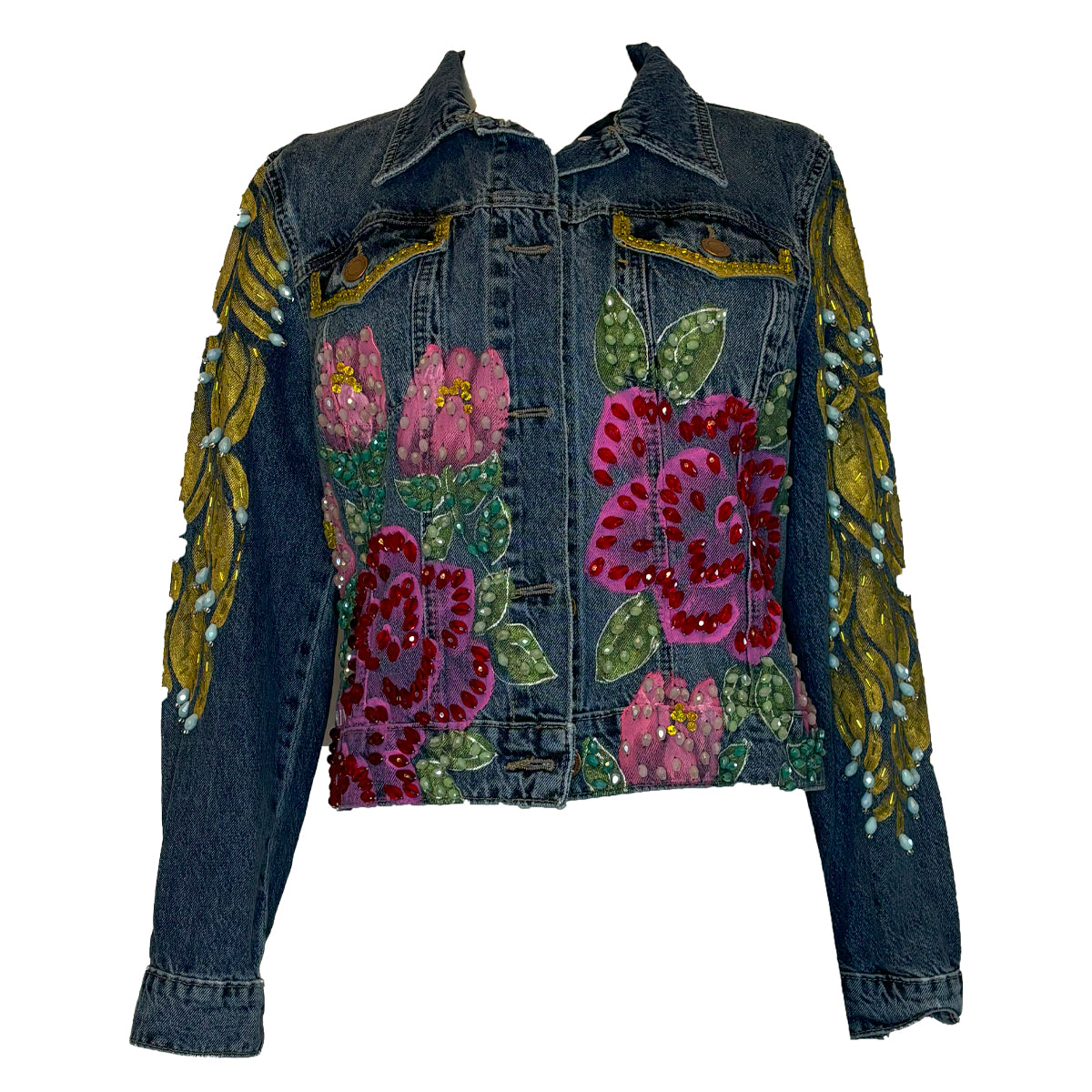 Pink Tulips And Hot Pink Flowers Jacket S