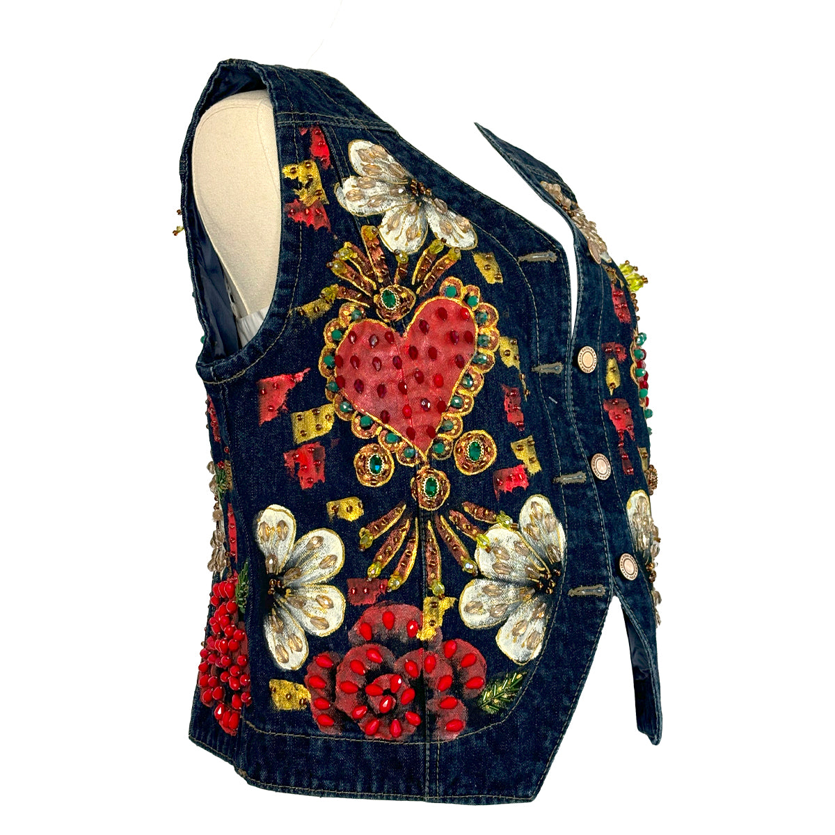 Heart and Flowers Vest M