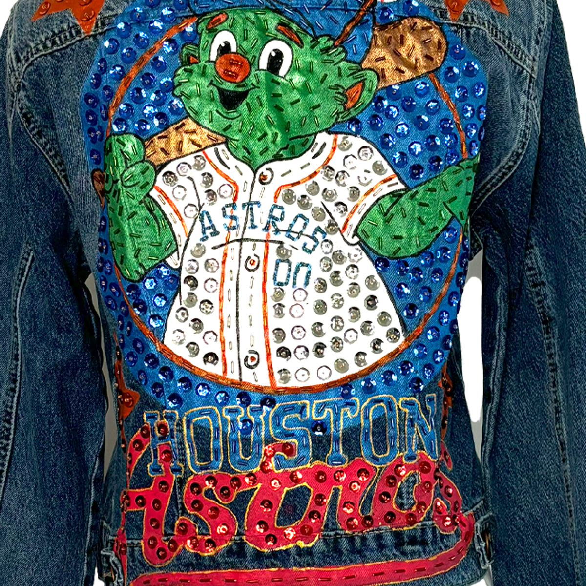 Orbit Astros Denim Jacket M