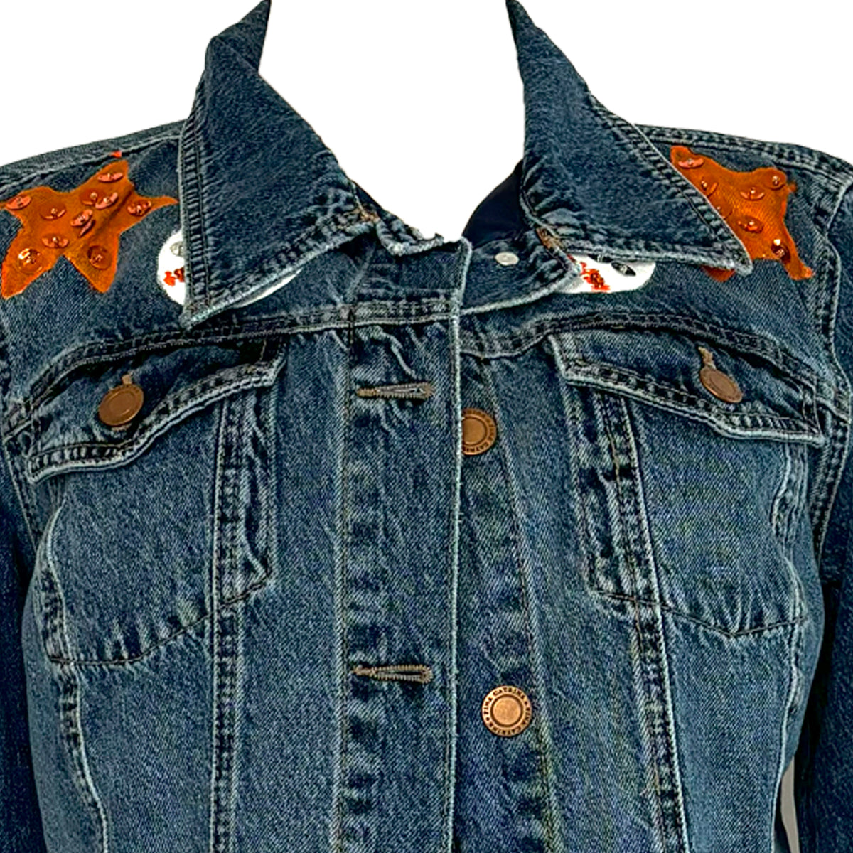 Astros Circle Denim Jacket M