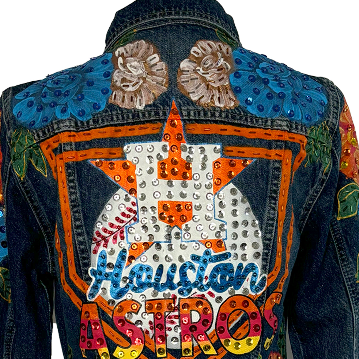 Home Plate Astros Denim Jacket XL