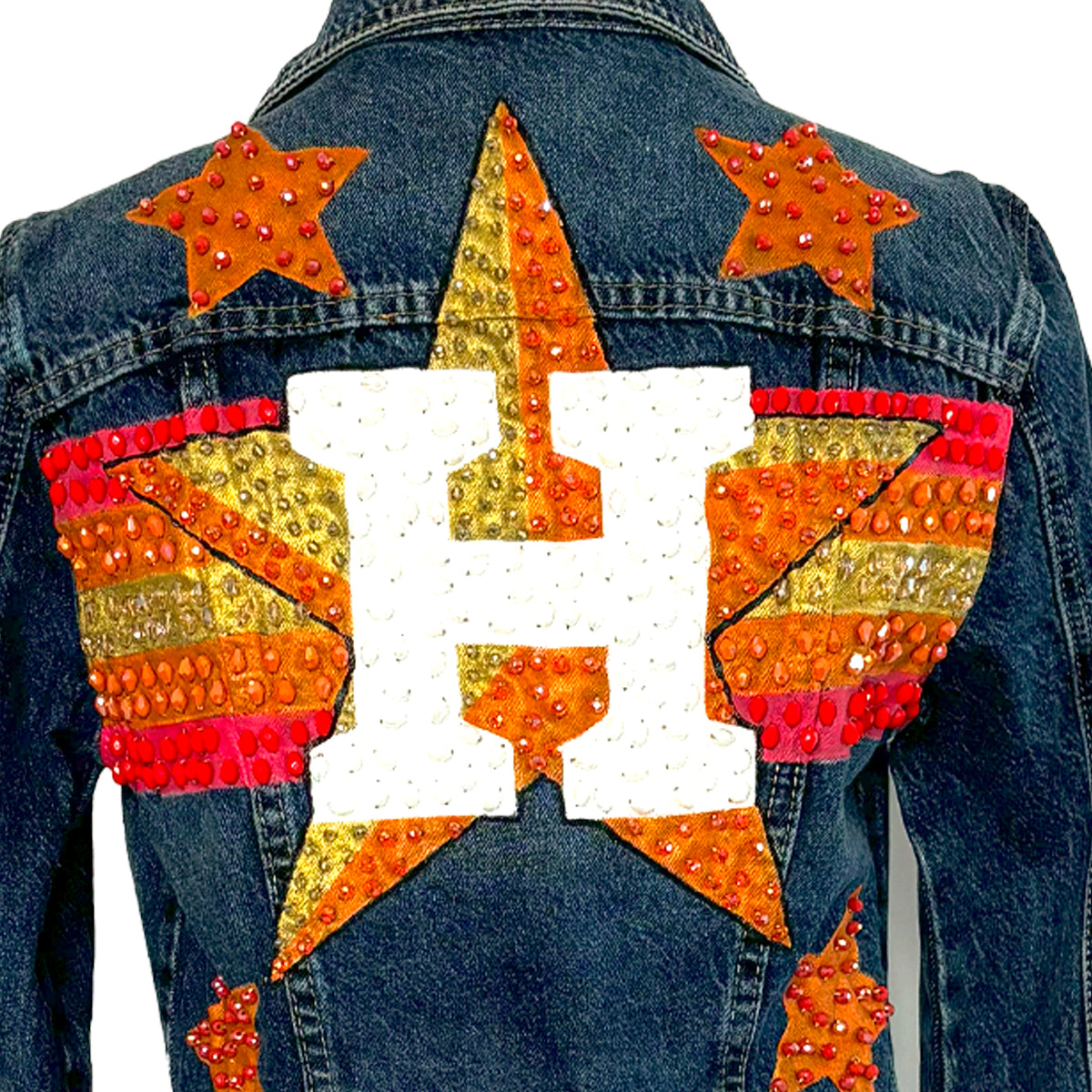 Retro Astros Denim Jacket S