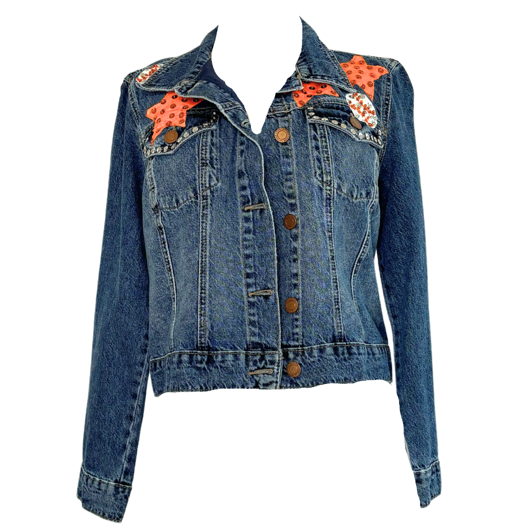 Astros Star Denim Jacket XXL