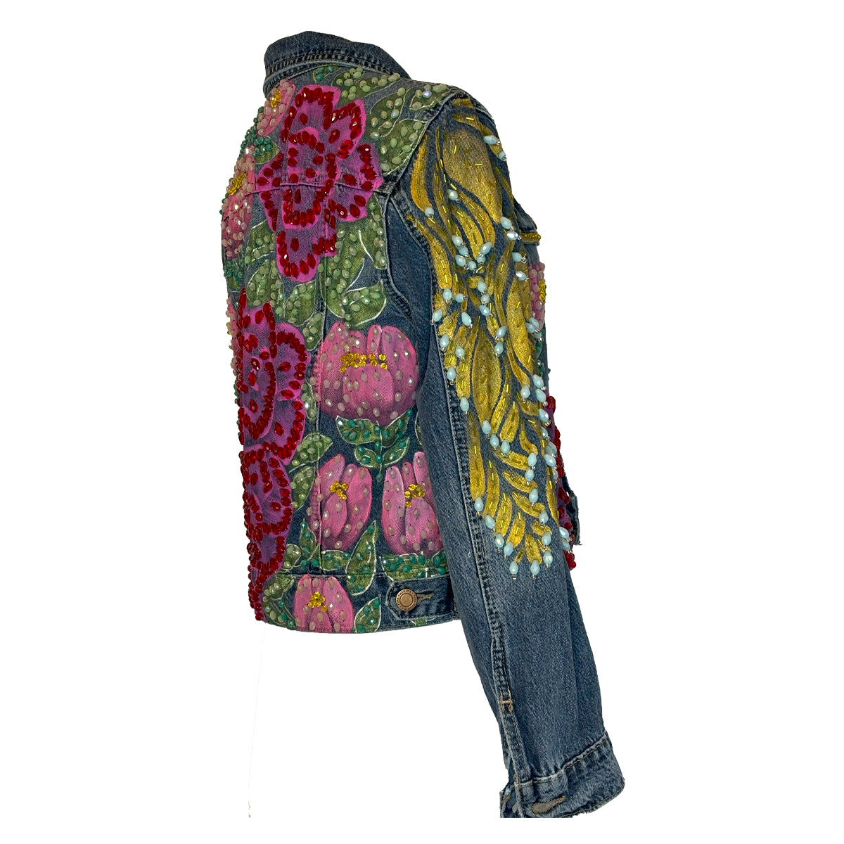 Pink Tulips And Hot Pink Flowers Jacket S