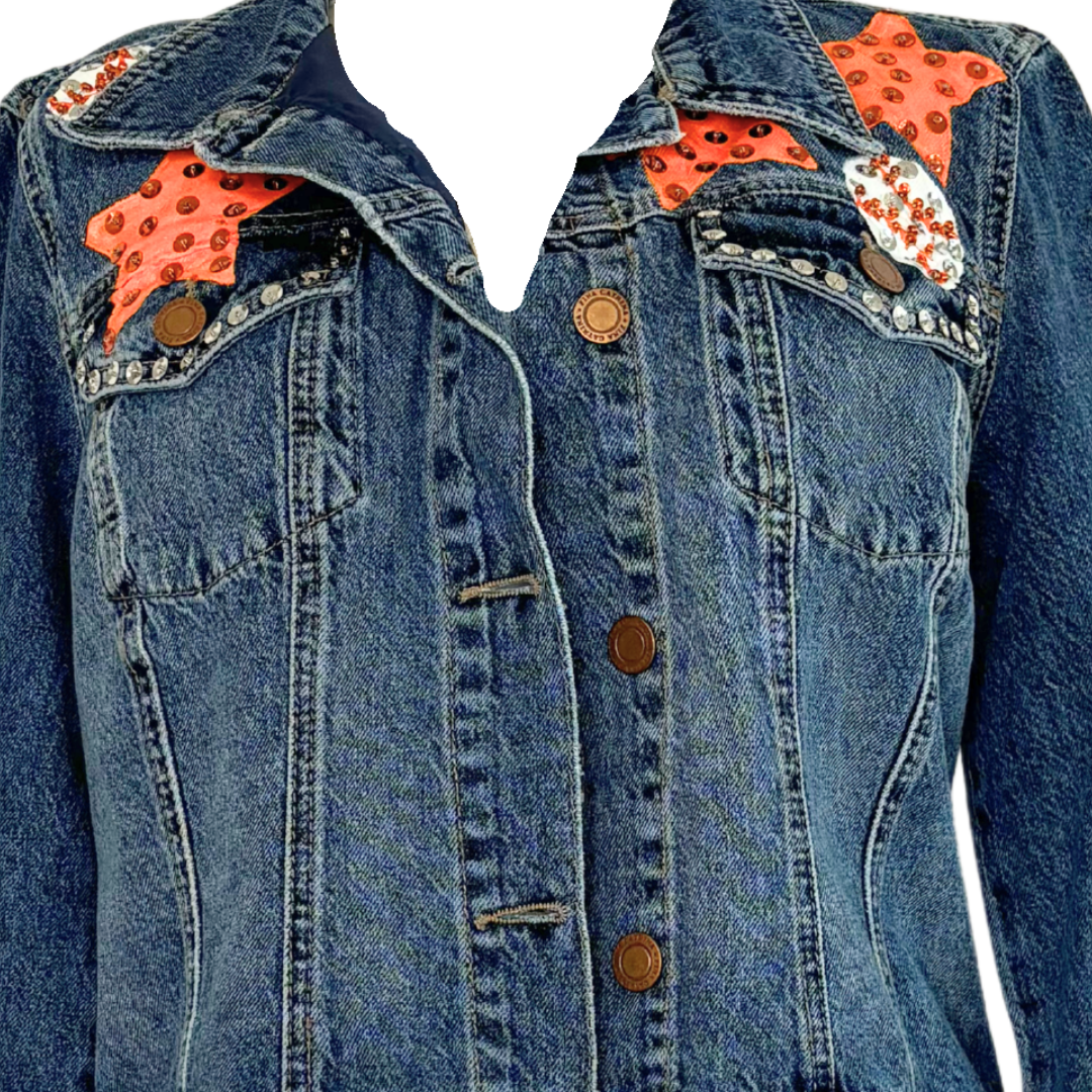 Astros Star Denim Jacket S