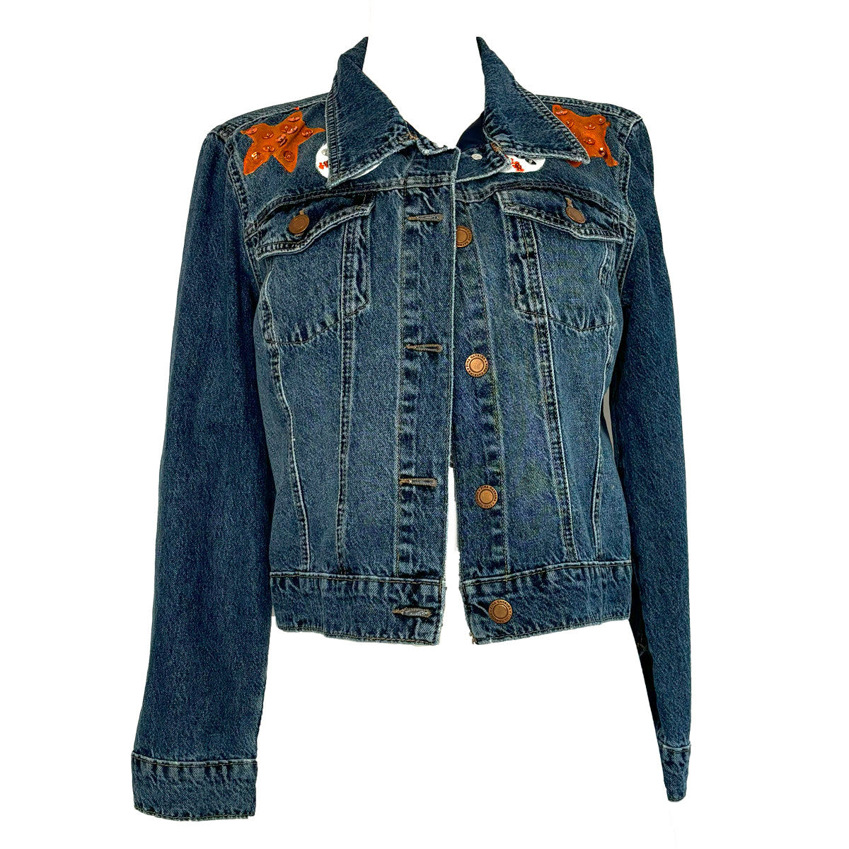 Astros Circle Denim Jacket M