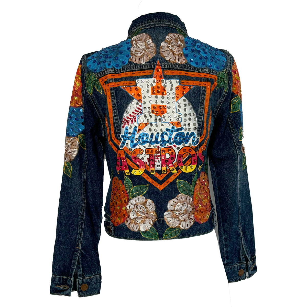 Home Plate Astros Denim Jacket S