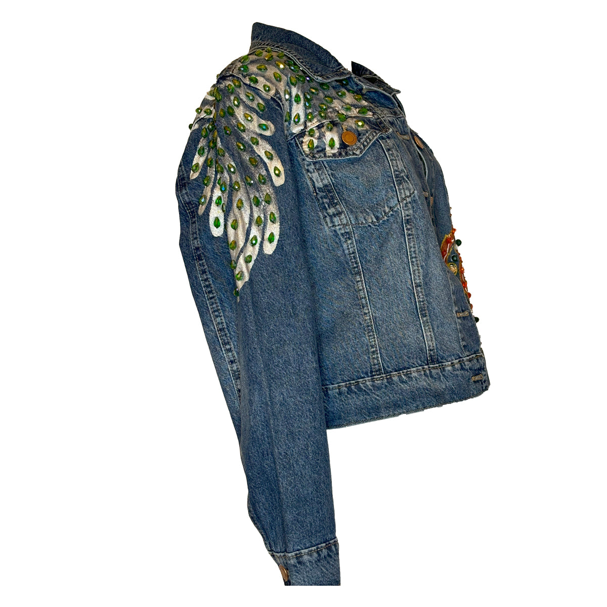 Gray Heart Wings Jacket M