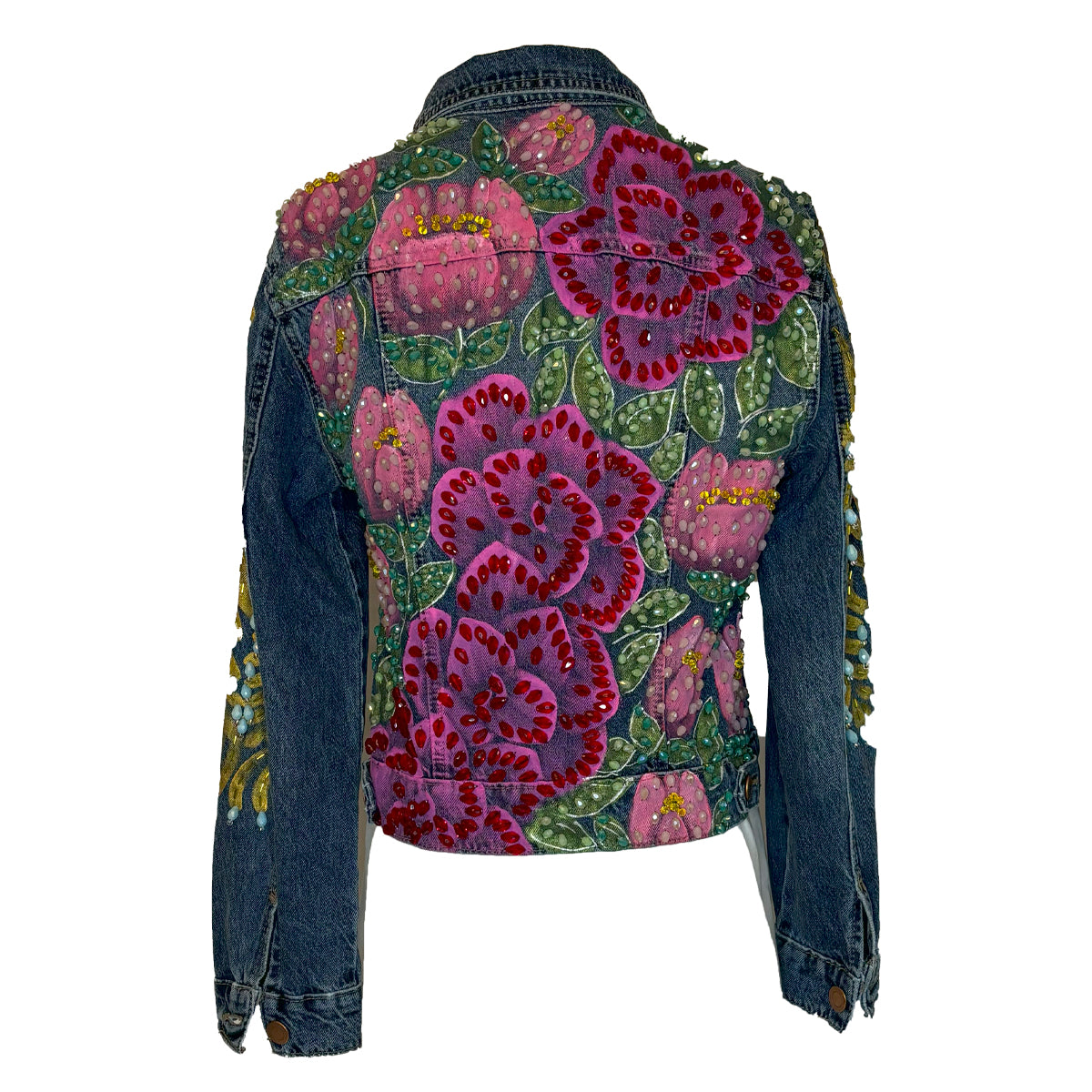 Pink Tulips And Hot Pink Flowers Jacket S