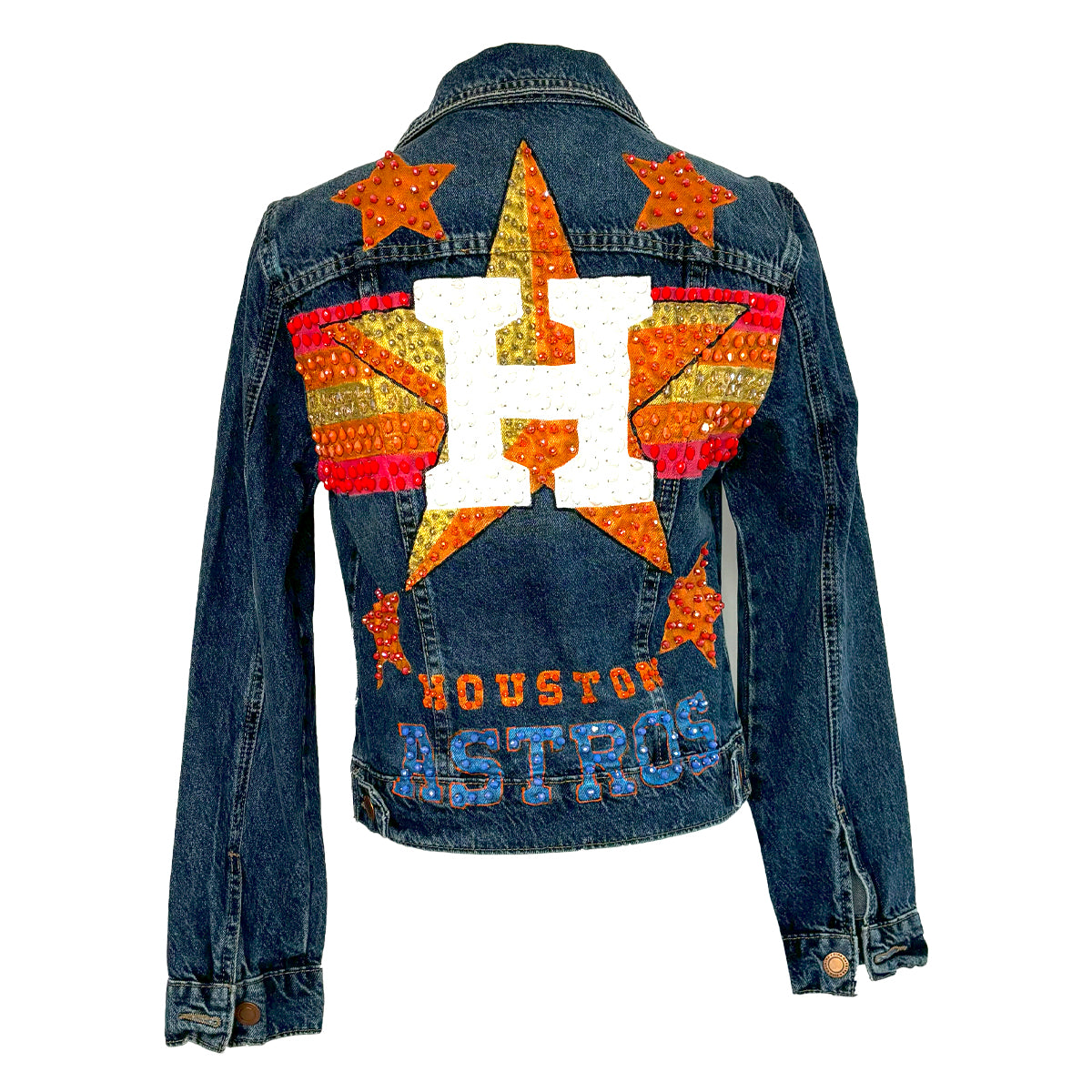 Retro Astros Denim Jacket XL