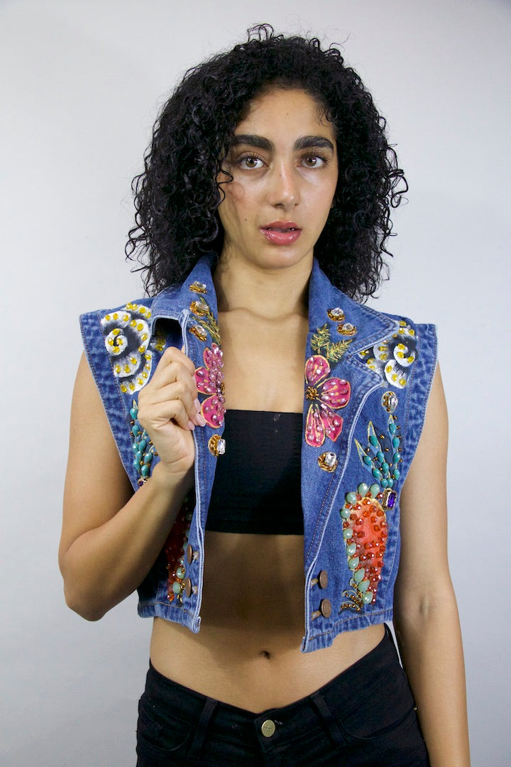 Sacred Heart & Blooms Vest SOLD