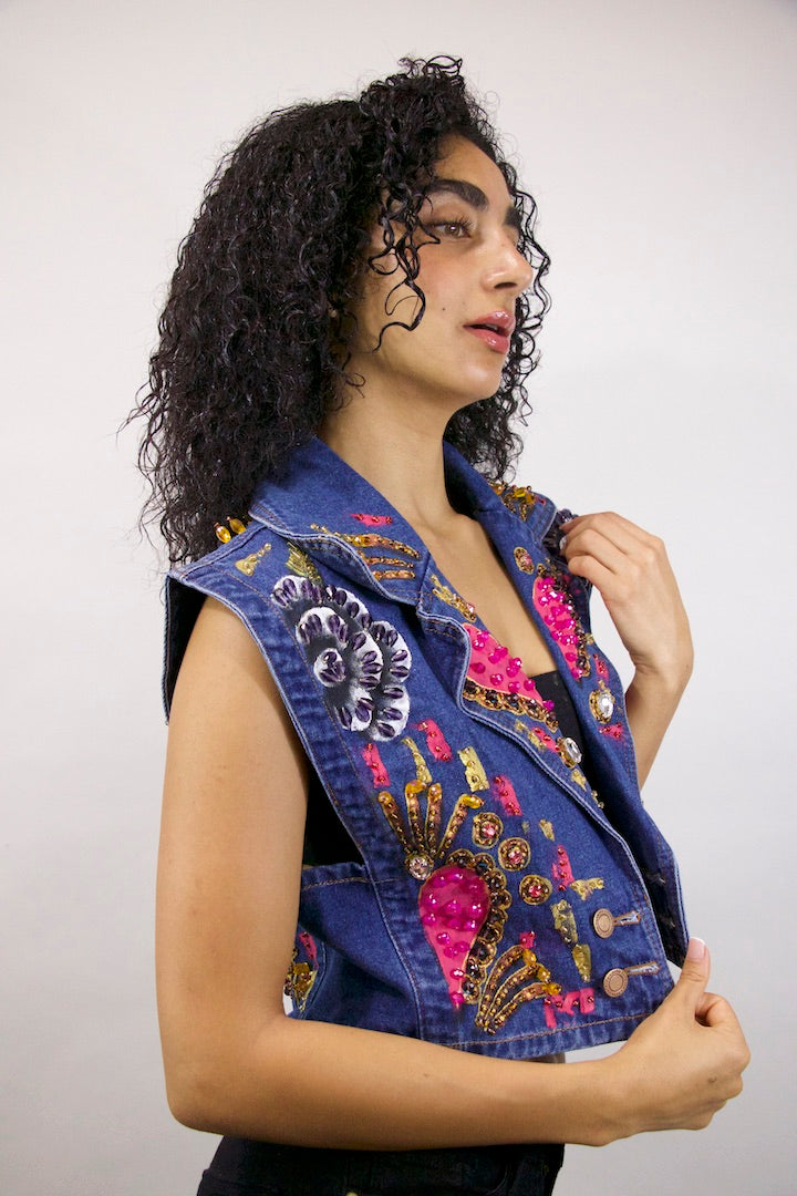 Hearts & Blooms Vest L