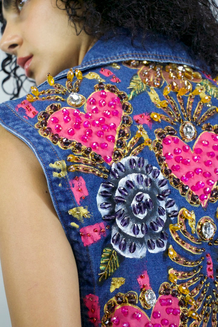 Hearts & Blooms Vest L