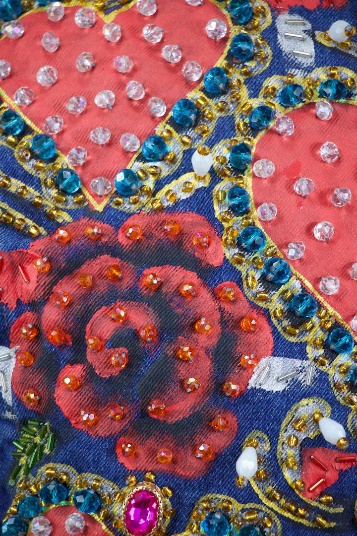 Roses & Hearts Statement Vest SOLD