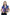 Monarch Garden Denim Vest L