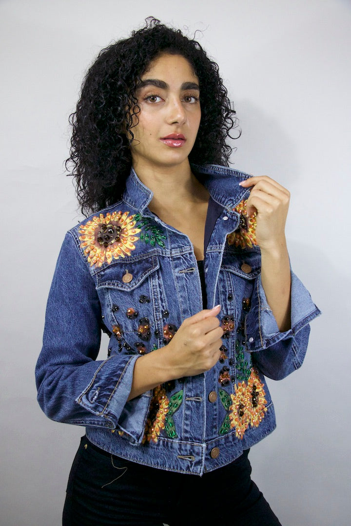 Skull & Sunflowers Jacket S