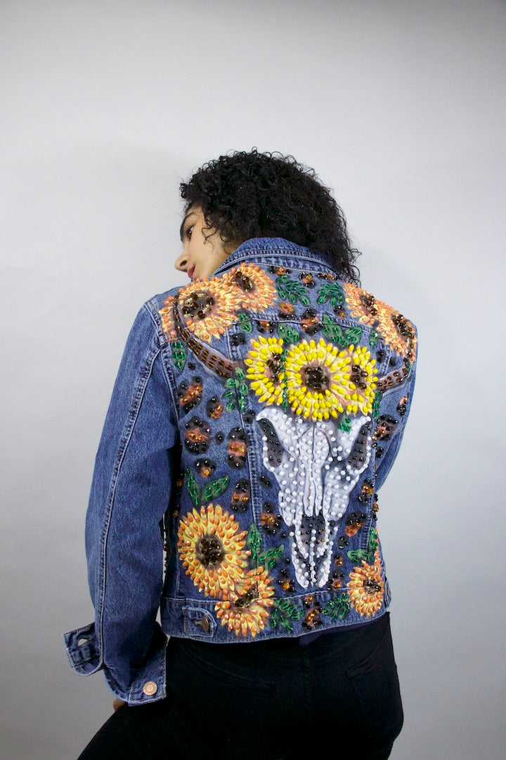 Skull & Sunflowers Jacket S